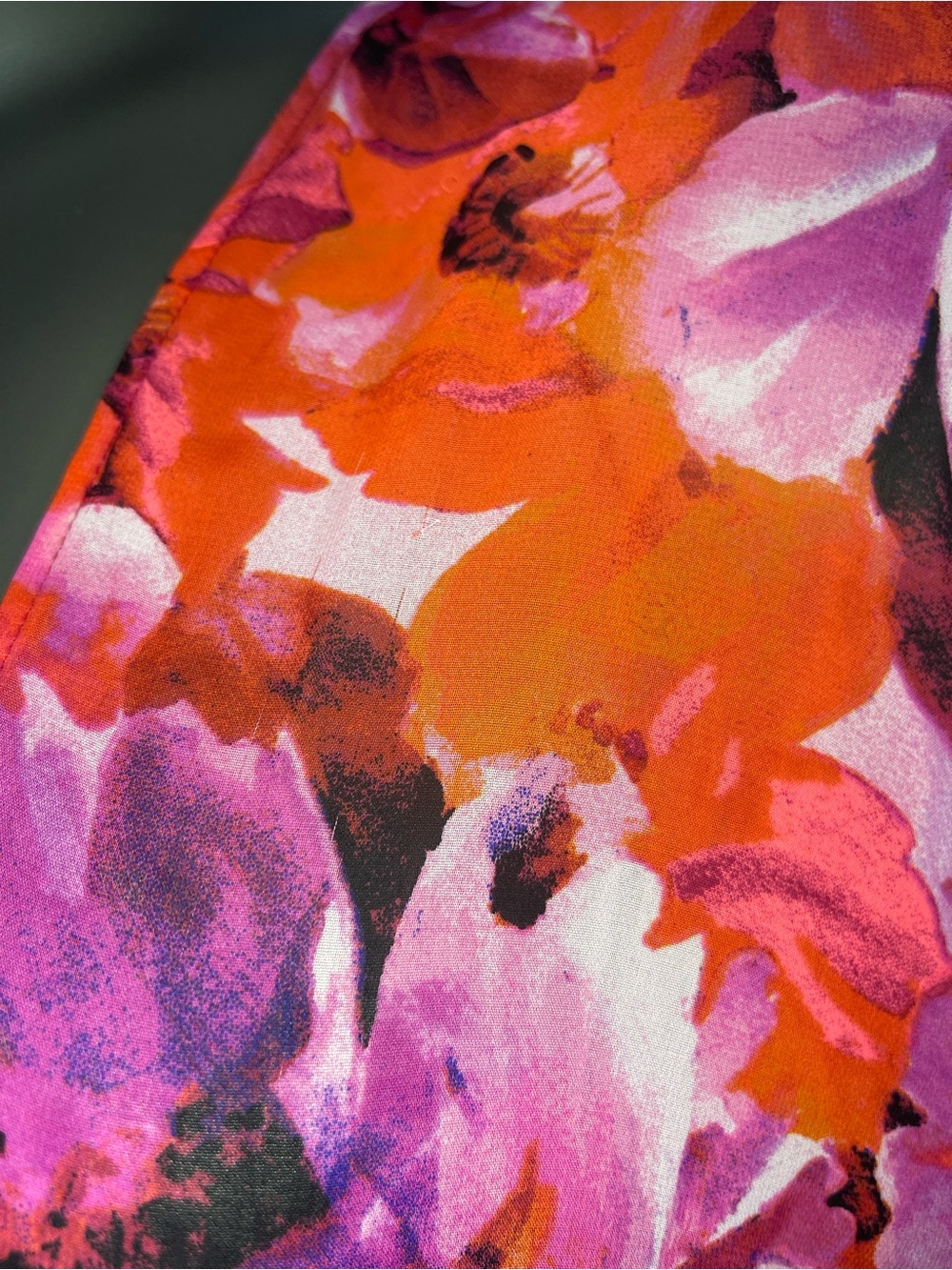 Catalina Sheer Cover Up Large Floral Kimono Kaftan Swim Pink Purple Black Swim - Picture 9 of 12